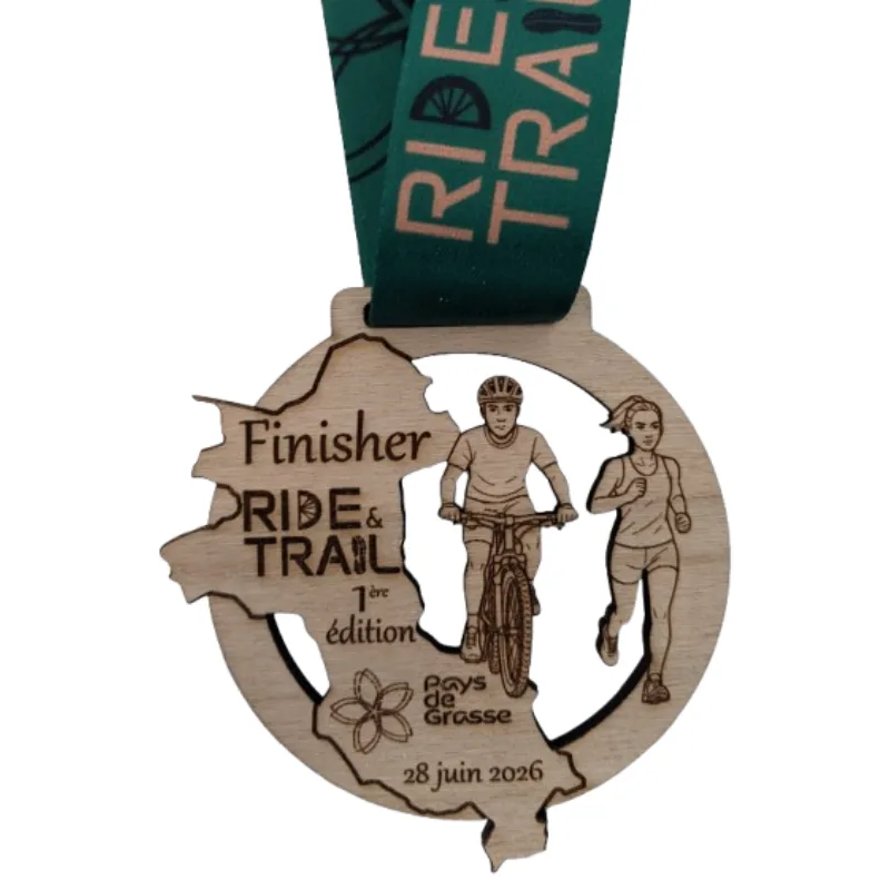 Médaille en bois personnalisée