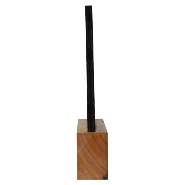 Trophée en bois de course à pied - vue de profil