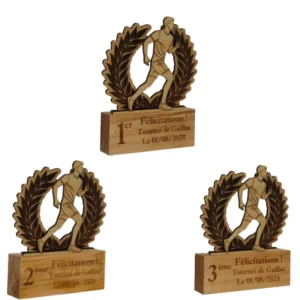 Trophées course à pied femme - en biais