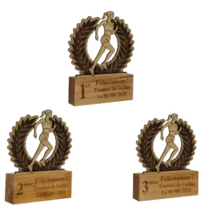Trophées course à pied femme - en biais