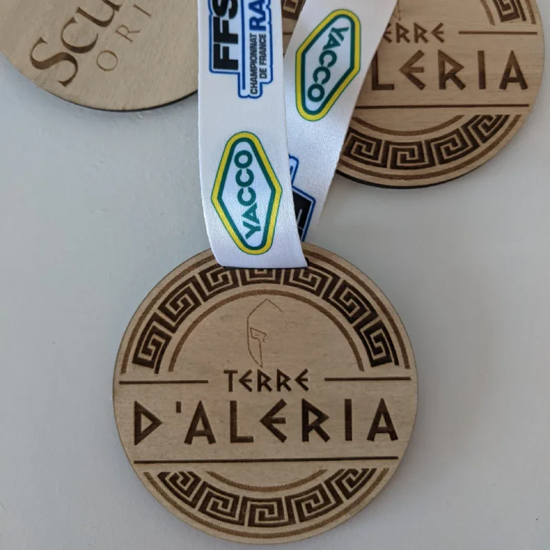 Médaille bois du rallye d'Aleria