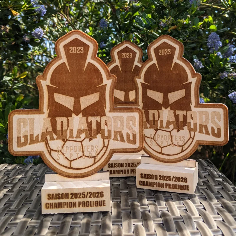Mini-trophée bois de supporter